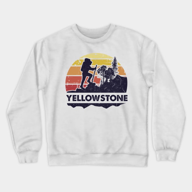 Yellowstone hiker gift Crewneck Sweatshirt by SerenityByAlex
